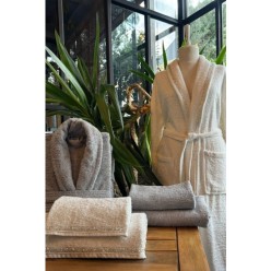 Elart Vals Aile Bornoz Seti 6 Parça Gri