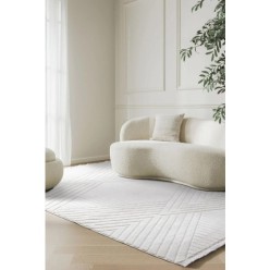 Cotton Halı Cool CL 01 Grey İskandinav Peluş Dokulu Makine Halısı 200x290