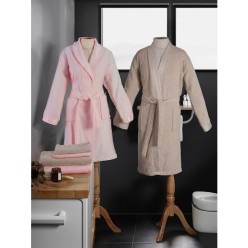 Özdilek Elissa Taş Pudra Aile Bornoz Takımı