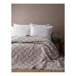 Apricitas Yatak Örtüsü Pikeli Set Sevilla Bej Tek Kişilik