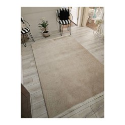 Merinos Rölyef Aden Latte Kaymaz Taban Kesme Halı Yolluk 80L