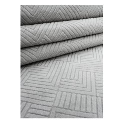 Dinarsu Rölyef Kaymaz Taban Halı Hena Gri 200cm