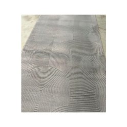 Merinos Rölyef Joy Gri Kaymaz Taban Kesme Halı Yolluk 200L