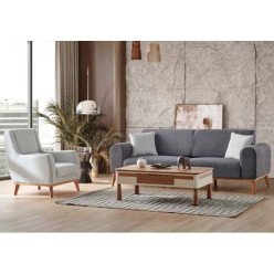 Chancolye Velvet Koltuk Takımı 3+3+1