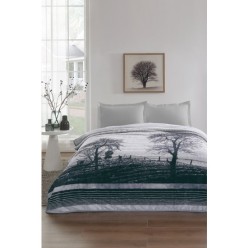 Özdilek Wood Tek Kişilik Battaniye Gri 155x215 cm