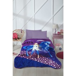 Özdilek Frozen Snow Queen Disney Lisanslı Tek Kişilik Çocuk Battaniyesi 155x215 cm