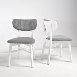 Cool Çizgili Kartal Sandalye Beyaz