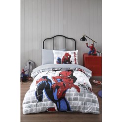 Özdilek Spiderman Super Hero Tek Kişilik Disney Lisanslı Lastikli Çarşaf Çocuk Uyku Seti