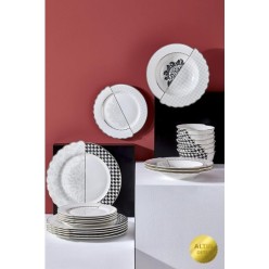 Neva N3276 Berry Hibrit 24 Parça 6 Kişilik Yemek Takımı