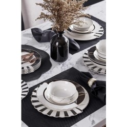 Neva N3275 Marble Plus Hibrit 24 Parça 6 Kişilik Yemek Takımı