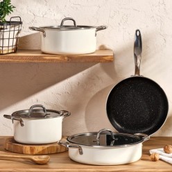 Emsan Master Class 7 Parça Tencere Seti Beyaz