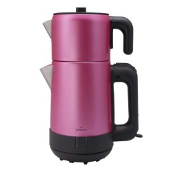 Karaca Tea Chef 1805 2'si 1 Arada Renkli Göstergeli Çay Makinesi Mor