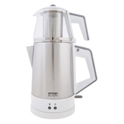 Emsan Bella Gusto Çay Makinesi Cam Beyaz