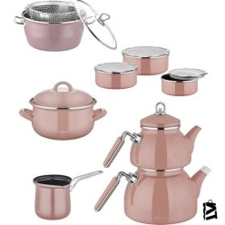 Neva N2954 Emaye Kombinim Set Rose Chocolate