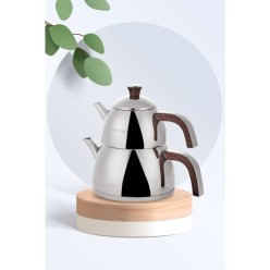 Emsan Yudum Midi Indüksiyon Tabanlı Wood Çaydanlık Takımı